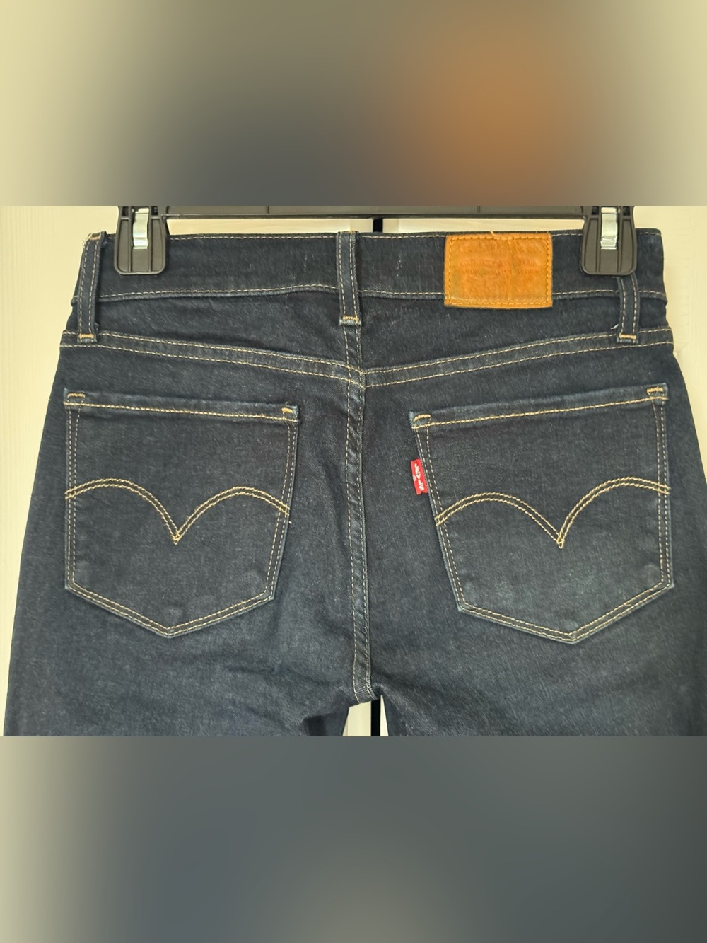 Levi's 710 Super Skinny Dark Jeans with Signature Back Pockets